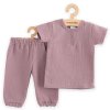 Kojenecká mušelínová souprava tričko a kalhoty New Baby lavender - vel. 80 (9-12m)