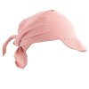 Dětský letní mušelínový šátek s kšiltem New Baby pink - vel. 68/74