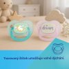 canpol babies dudlik svitici silikonovy symetricky nightglow 6 18m 2ks holka