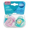 canpol babies dudlik svitici silikonovy symetricky nightglow 6 18m 2ks holka