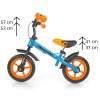 Dětské odrážedlo kolo Milly Mally Dragon s brzdou orange-blue