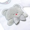 Luxusní kojenecké body s dlouhým rukávem New Baby Honey Bear s 3D aplikací - vel. 74 (6-9m)