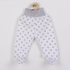 Kojenecké polodupačky New Baby Classic II šedé s hvězdičkami - vel. 62 (3-6m)
