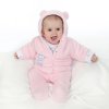 Zimní kombinézka New Baby Nice Bear růžová - vel. 68 (4-6m)