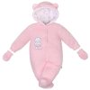 Zimní kombinézka New Baby Nice Bear růžová - vel. 68 (4-6m)