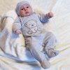 Kojenecká soupravička do porodnice New Baby Sweet Bear šedá - vel. 50
