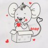 Kojenecká soupravička New Baby Mouse bílá - vel. 80 (9-12m)