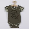 Kojenecké body s krátkým rukávem New Baby Army girl - vel. 62 (3-6m)
