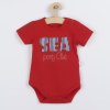 Kojenecké letní body Koala Sea Party červené - vel. 62 (3-6m)