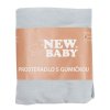 Jersey prostěradlo do postýlky New Baby 120x60 šedé