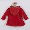 Semišková mikinka s kapucí New Baby Baby červená - vel. 80 (9-12m)