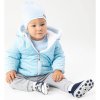 Zimní kojenecký kabátek s čepičkou Nicol Kids Winter modrý - vel. 62 (3-6m)