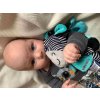 Edukační hrající plyšová hračka s klipem Baby Mix zebra