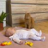 Kojenecký bavlněný overal New Baby Practical bílý holka - vel. 74 (6-9m)