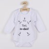 Body s potiskem New Baby Tati, to dáš! - dárkové balení - vel. 86 (12-18m)