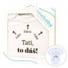Body s potiskem New Baby Tati, to dáš! - dárkové balení - vel. 86 (12-18m)