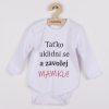 Body s potiskem New Baby a zavolej MAMKU! - dárkové balení - vel. 86 (12-18m)