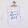 Body s potiskem New Baby Jsem Vaše splněné přání - dárkové balení - vel. 50