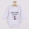 Body s potiskem New Baby Moje babička je prostě jednička - dárkové balení - vel. 68 (4-6m)