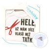 Body s potiskem New Baby Více vlasů než taťka - dárkové balení - vel. 74 (6-9m)