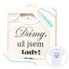 Body s potiskem New Baby Dámy, už jsem tady! - dárkové balení - vel. 50