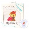 Body s potiskem New Baby Když nespím já, tak ani vy - dárkové balení - vel. 74 (6-9m)