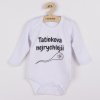 Body s potiskem New Baby Tatínkova nejrychlejší - dárkové balení - vel. 62 (3-6m)