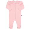 Kojenecký bavlněný overal New Baby Stripes růžový - vel. 86 (12-18m)