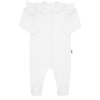 Kojenecký bavlněný overal New Baby Stripes bílý - vel. 86 (12-18m)