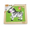 Dřevěné puzzle pro nejmenší Viga 4 ks Zebra