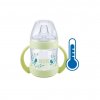 Kojenecká láhev na učení NUK Nature Sense s kontrolou teploty 150 ml zelená