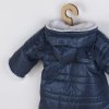 Zimní kojenecká kombinéza s kapucí a oušky New Baby Pumi blue - vel. 62 (3-6m)
