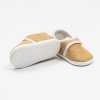 Kojenecké semiškové capáčky New Baby hnědá 0-3 m - vel. 116/122