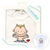 Body s potiskem New Baby MIMI ŠÉF - darčekové balenie - vel. 80 (9-12m)
