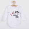 Body s potiskem New Baby Viac vlasov než ocko - darčekové balenie - vel. 50