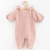 Kojenecká kombinéza s kapucí New Baby Frosty pink - vel. 62 (3-6m)