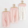 Kojenecké polodupačky New Baby Classic II Holka 3ks růžová - vel. 80 (9-12m)