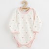 Kojenecké celorozepínací body New Baby Classic II Holka 3ks růžová - vel. 62 (3-6m)