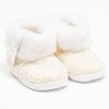 Kojenecké zimní krajkové kozačky New Baby 6-12 m béžové - vel. 6-12 m