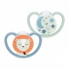 Šidítko NUK Happy Nights 6-18m 2ks/BOX kluk - vel. 6-18 m