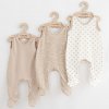 Kojenecké dupačky New Baby Classic II Uni 3ks béžové - vel. 62 (3-6m)