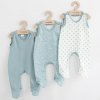 Kojenecké dupačky New Baby Classic II Uni 3ks mátová - vel. 68 (4-6m)