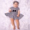 Kojenecké šatičky-body s Nicol Viki - vel. 56 (0-3m)