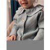 Kojenecký kabátek na knoflíky New Baby Luxury clothing Laura šedý - vel. 62 (3-6m)
