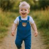 Kojenecké lacláčky New Baby Luxury clothing Oliver modré - vel. 56 (0-3m)