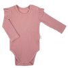 Kojenecké body s dlouhým rukávem Nicol Emily růžovo fialové - vel. 80 (9-12m)