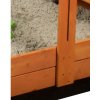 Dětské dřevěné pískoviště se stříškou Baby Mix 120x120 cm modro-bílé