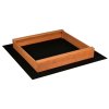 Dětské dřevěné pískoviště se stříškou Baby Mix 120x120 cm modro-bílé
