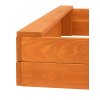 Dětské dřevěné pískoviště se stříškou Baby Mix 120x120 cm modro-bílé