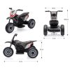 Elektrická motorka Baby Mix Honda CRF 450R šedá